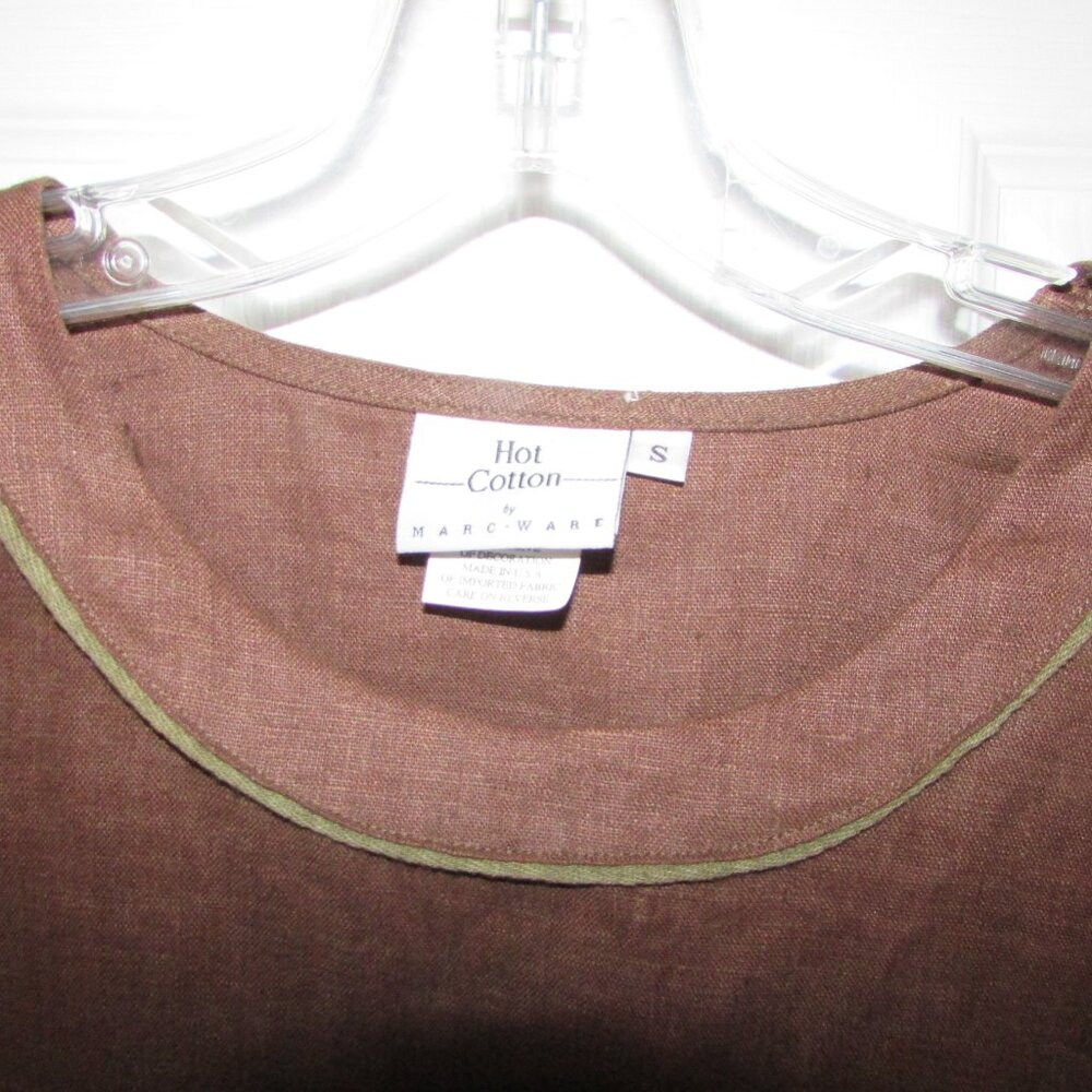 HOT COTTON Linen Top - Sz S - NEW - Picture 8 of 10